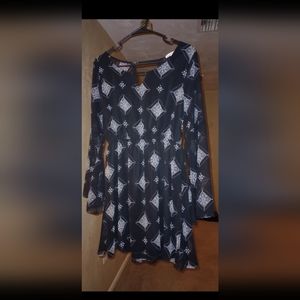 Long Sleeve Baby Doll Dress with Bell sleeves